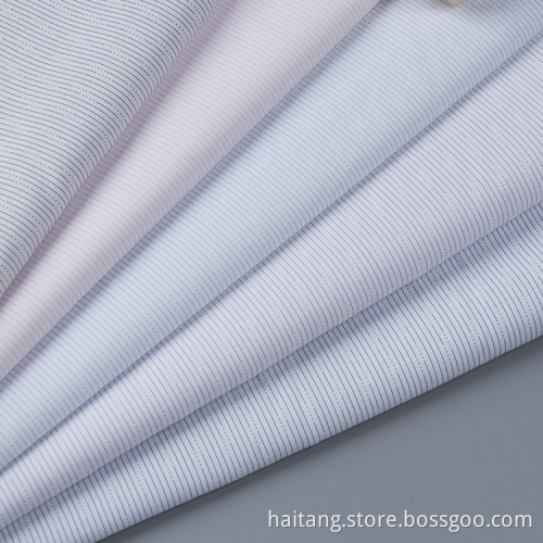 Strip Bamboo Fabric Polyester Fabric Worker's Shirt Textile